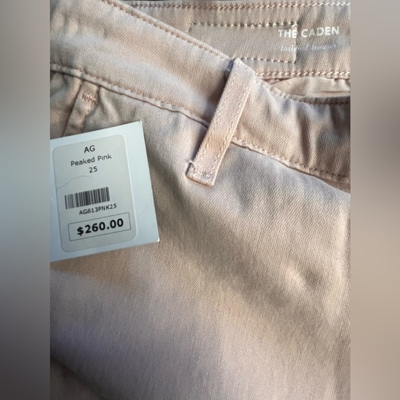 NWT The Caden Tailored Trousers by Adriano Goldschmied in Pastel Pink!! Gorgeous - Picture 11 of 12